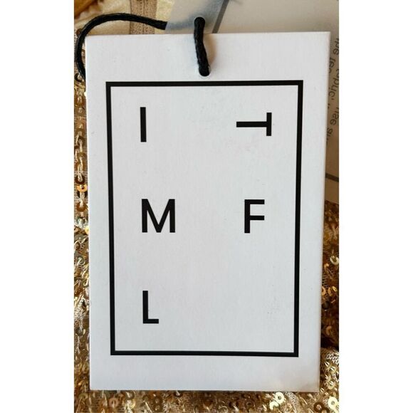 In the Mood for Love Miel Sequin Crop Top in Gold NWT Size Small - Picture 4 of 5